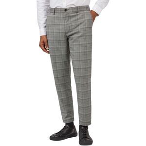 Ben Sherman Mens Checkered Dress Pants Slacks, White, NWT